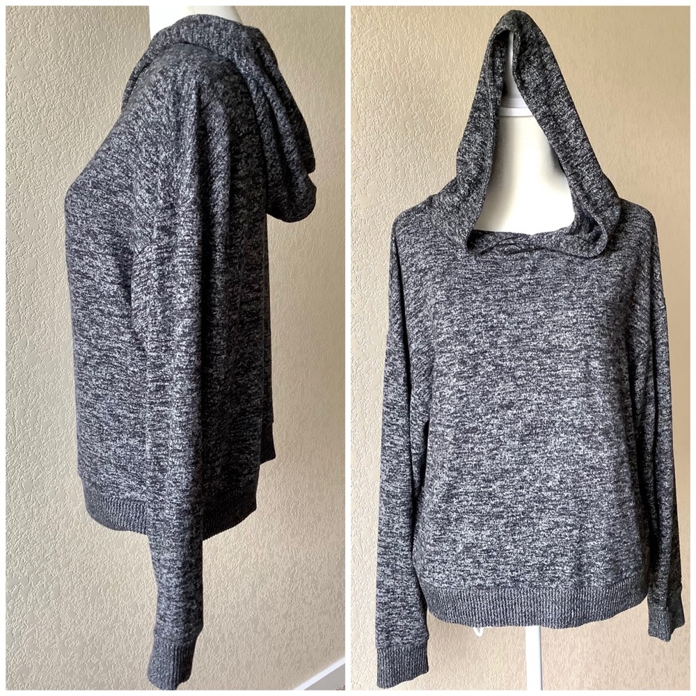 Gap Grey Extra Soft Pullover Hoodie - image 2